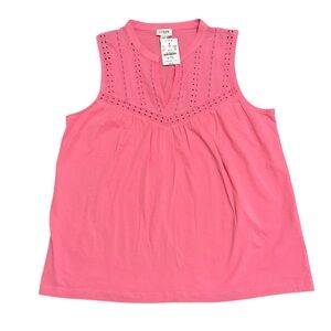 J. Crew Vibrant Pink Sleeveless Blouse